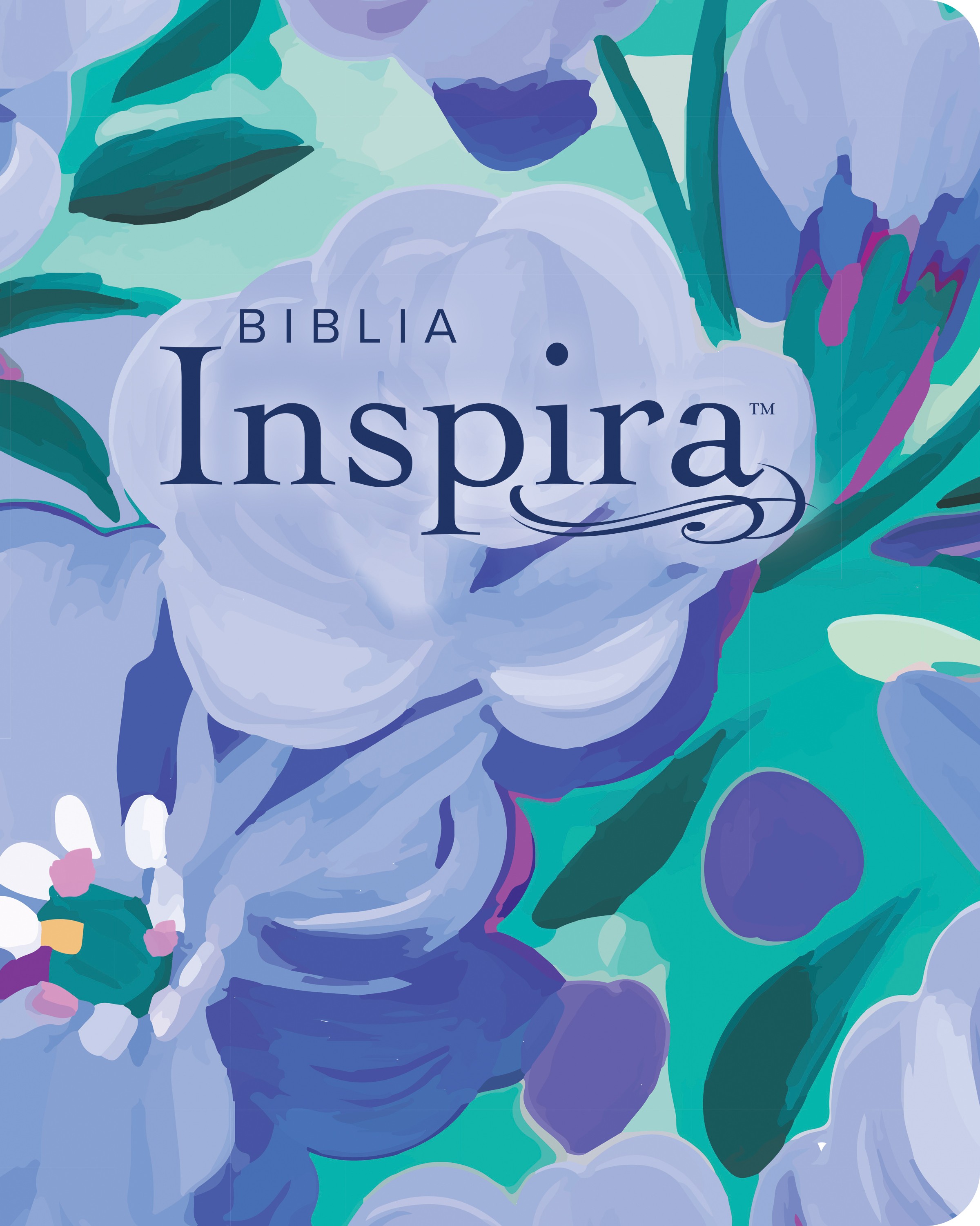  Biblia Inspira NTV, letra grande con Filament (SentiPiel, Ramo azul)